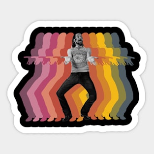 Retro Fade George Carlin Sticker